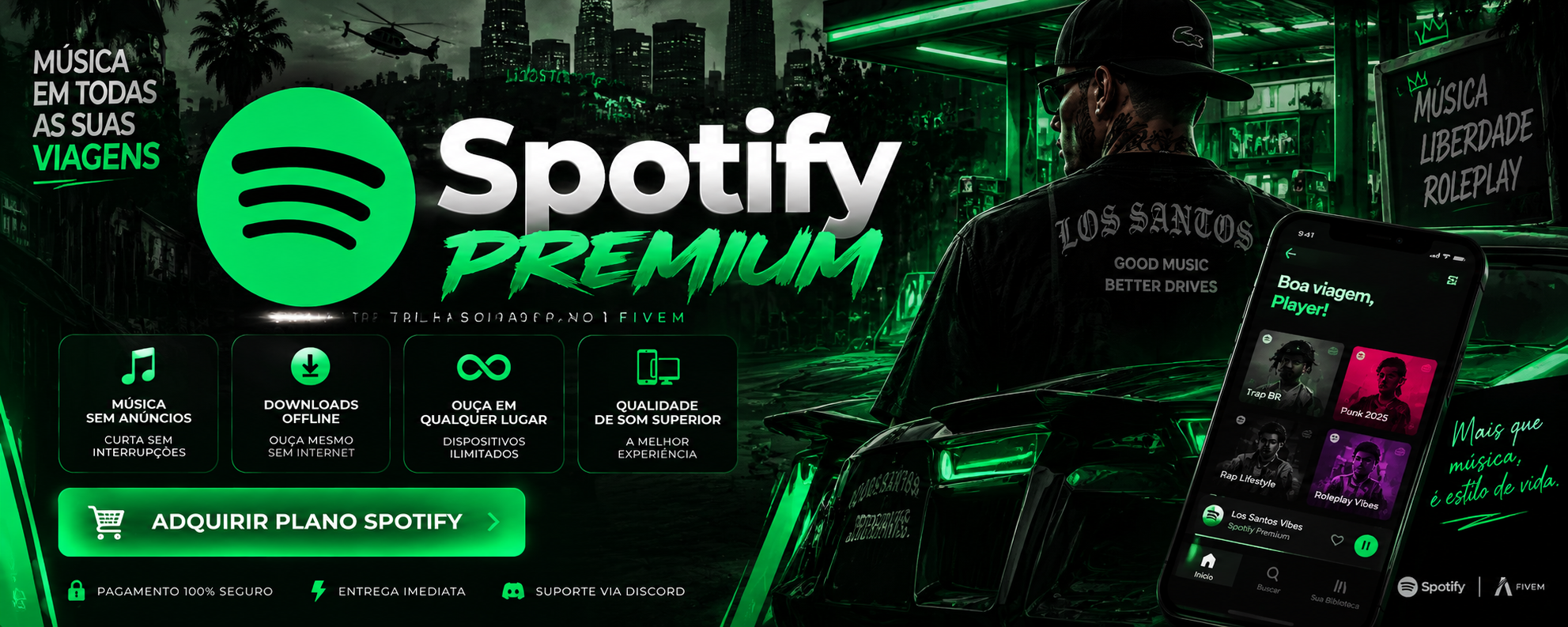 Banner do Spotify Premium